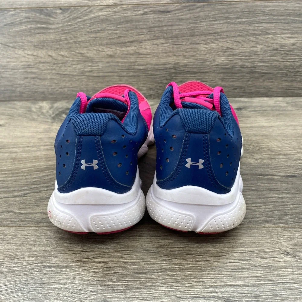 Under Armour Assert 6 Running Shoes Kids Size 4.5Y Pink Navy Blue 1266320-652